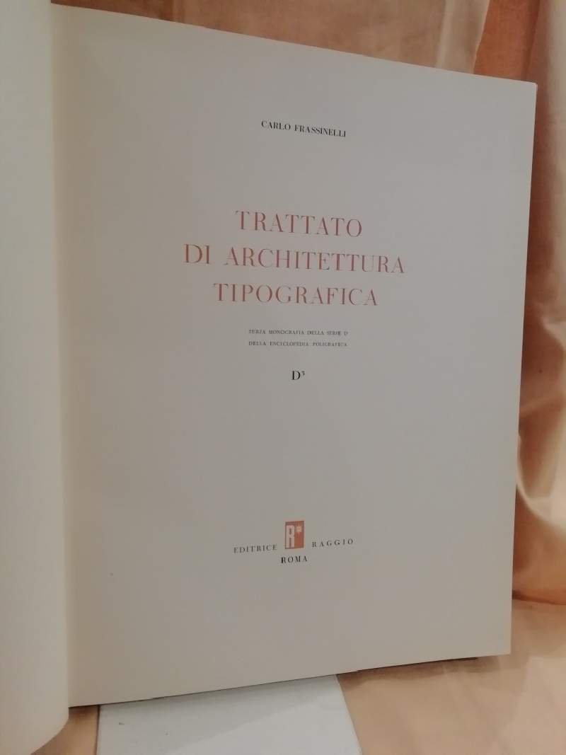 TRATTATO DI ARCHITETTURA TIPOGRAFICA (1955) | Immagine principale