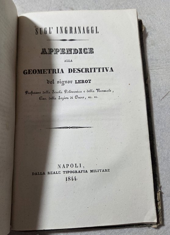 Trattato di geometria descrittiva con una collezione di disegni, composta … | Immagine Gallery 2