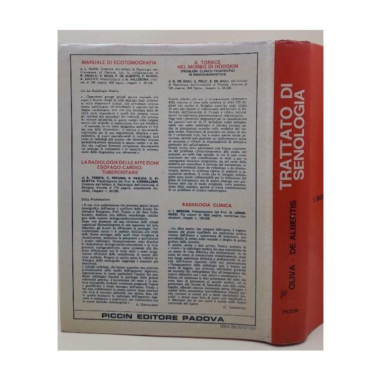 TRATTATO DI SENOLOGIA(1980)
