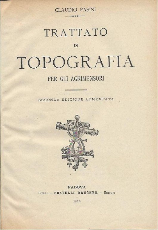TRATTATO DI TOPOGRAFIA PER GLI AGRIMENSORI