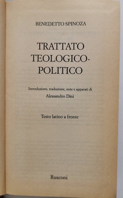 Trattato teologico- politico