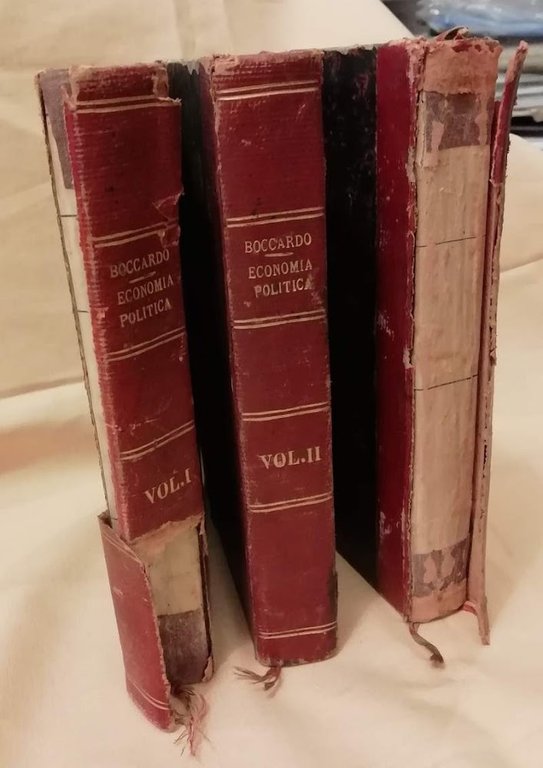 TRATTATO TEORETICO-PRATICO DI ECONOMIA POLITICA 3 voll. (1885)