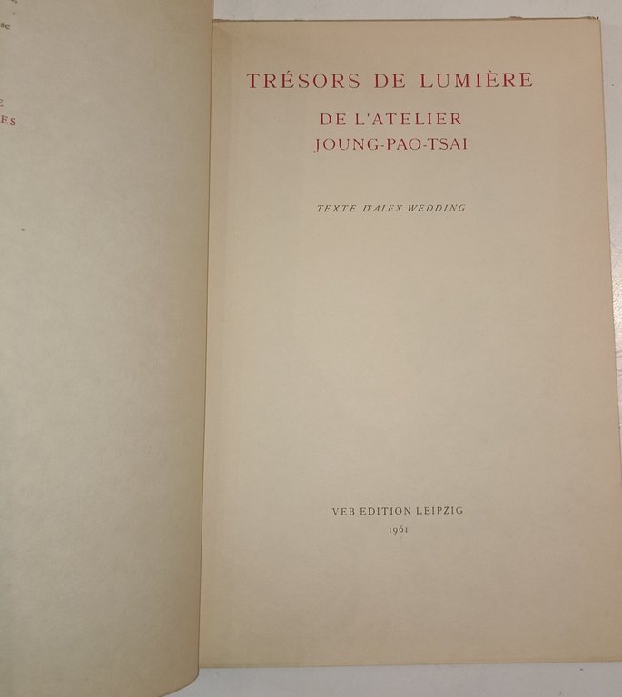 Trésors de lumière de l'atelier Joung-Pao-Tsai