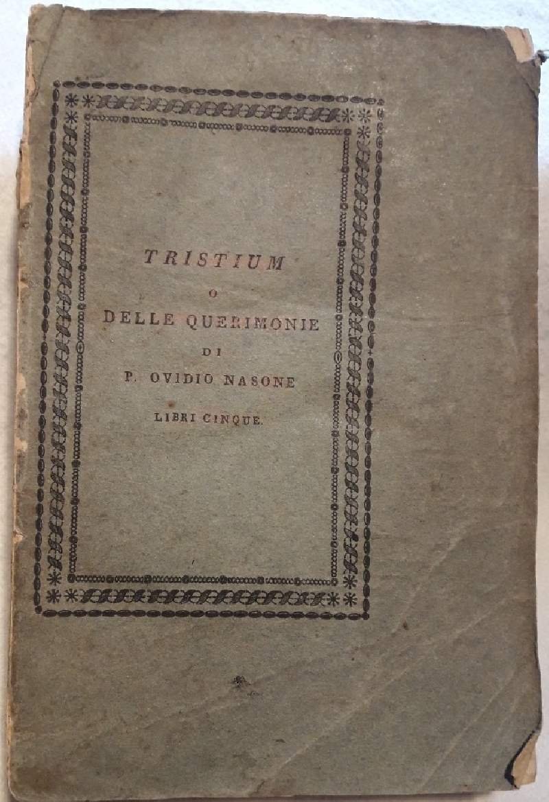 TRISTIUM O DELLE QUERIMONIE(1821)