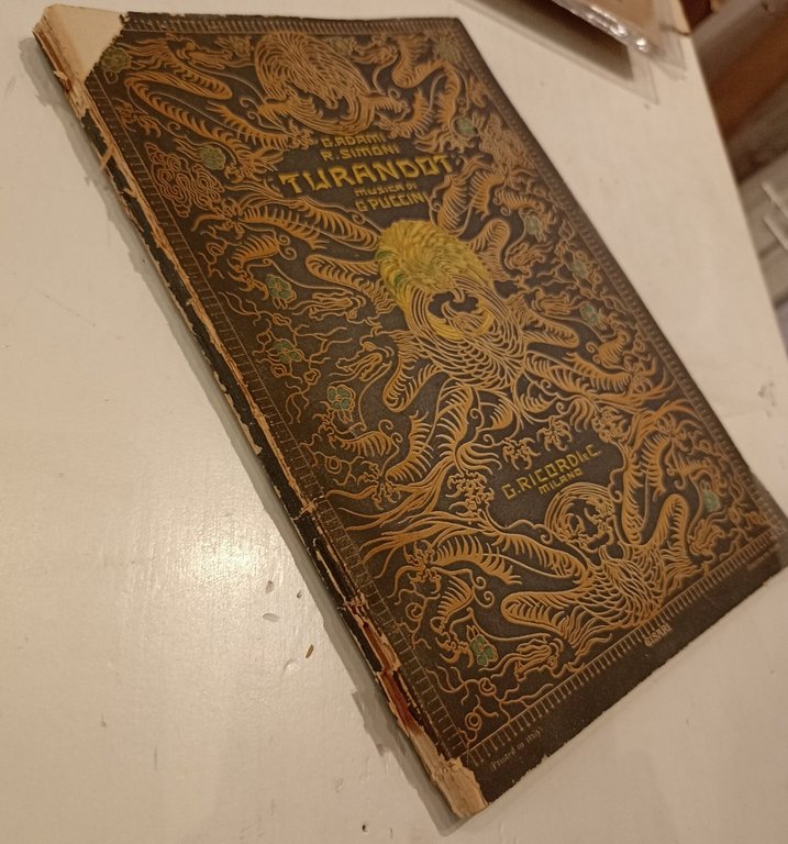 Turandot dramma lirico in tre atti e cinque quadri musica …