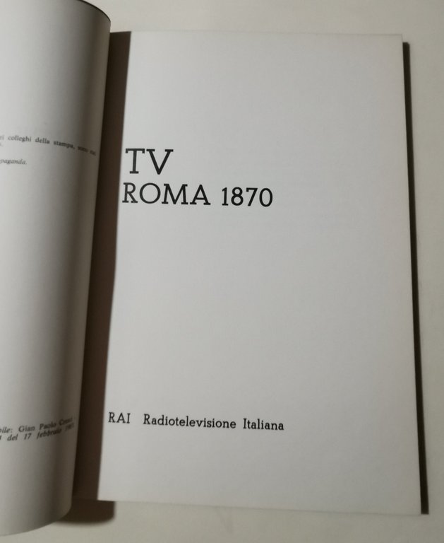 TV Roma 1870 | Immagine Gallery 2