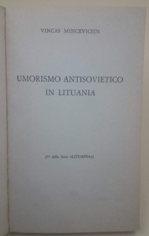 UMORISMO ANTISOVIETICO IN LITUANIA(1981)