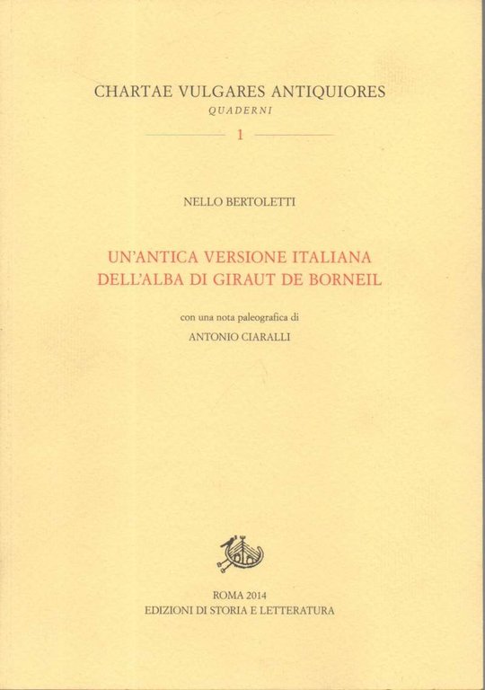 UN ANTICA VERSIONE ITALIANA DELL'ALBA DI GIRAUT DE BORNEIL-con una … | Immagine Gallery 2