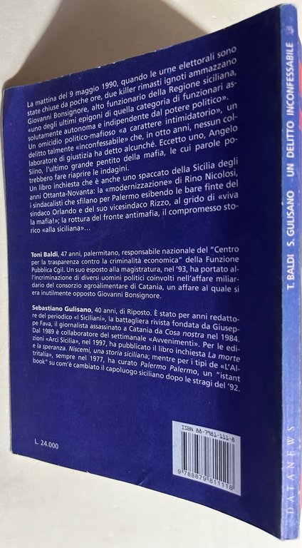 Un delitto inconfessabile. L'omicidio Bonsignore nella Sicilia della mafia e … | Immagine Gallery 3