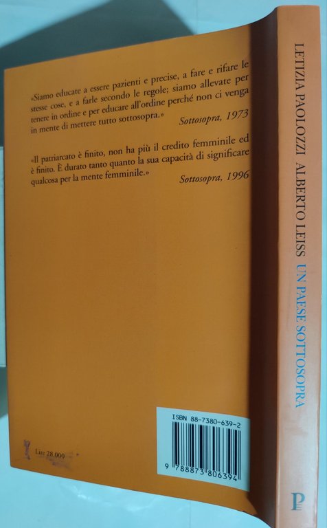 Un paese sottosopra 1973-1996 : una voce del femminismo italiano