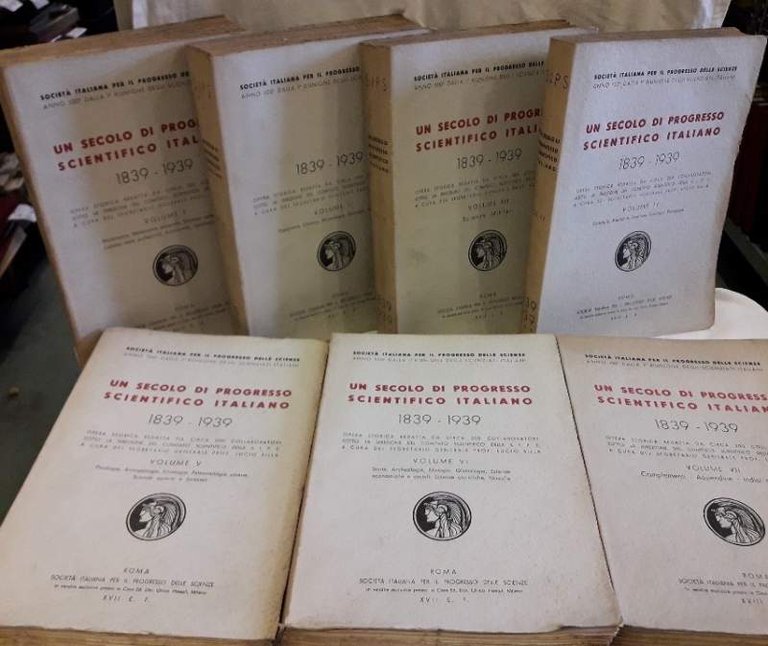 UN SECOLO DI PROGRESSO SCIENTIFICO-1839-1939-7 V0LL.(1939-1940)