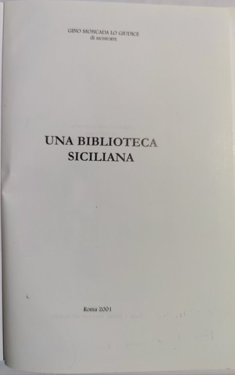 Una biblioteca siciliana