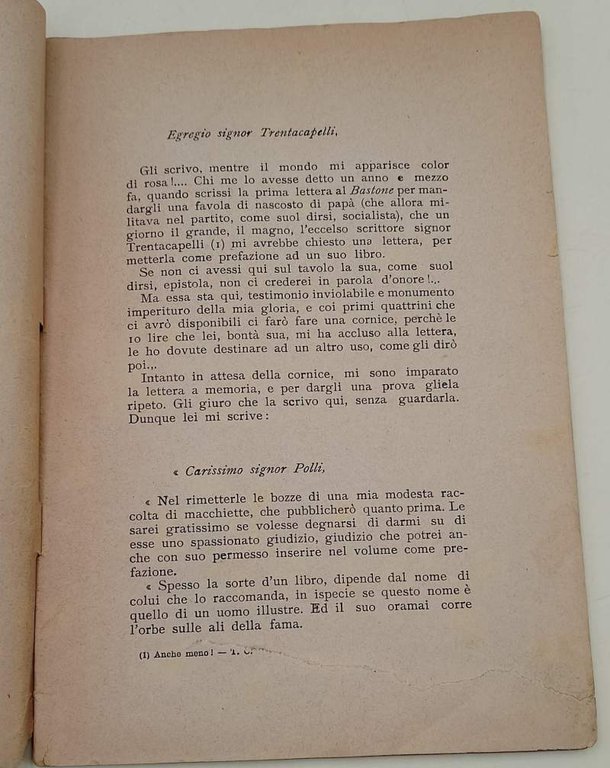 UNA LETTERA DI MINETTO (E ALTRE STORIE)( SENZA DATA)