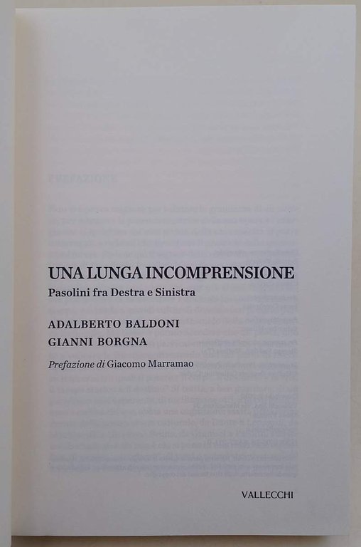 UNA LUNGA INCOMPRENSIONE (2010)