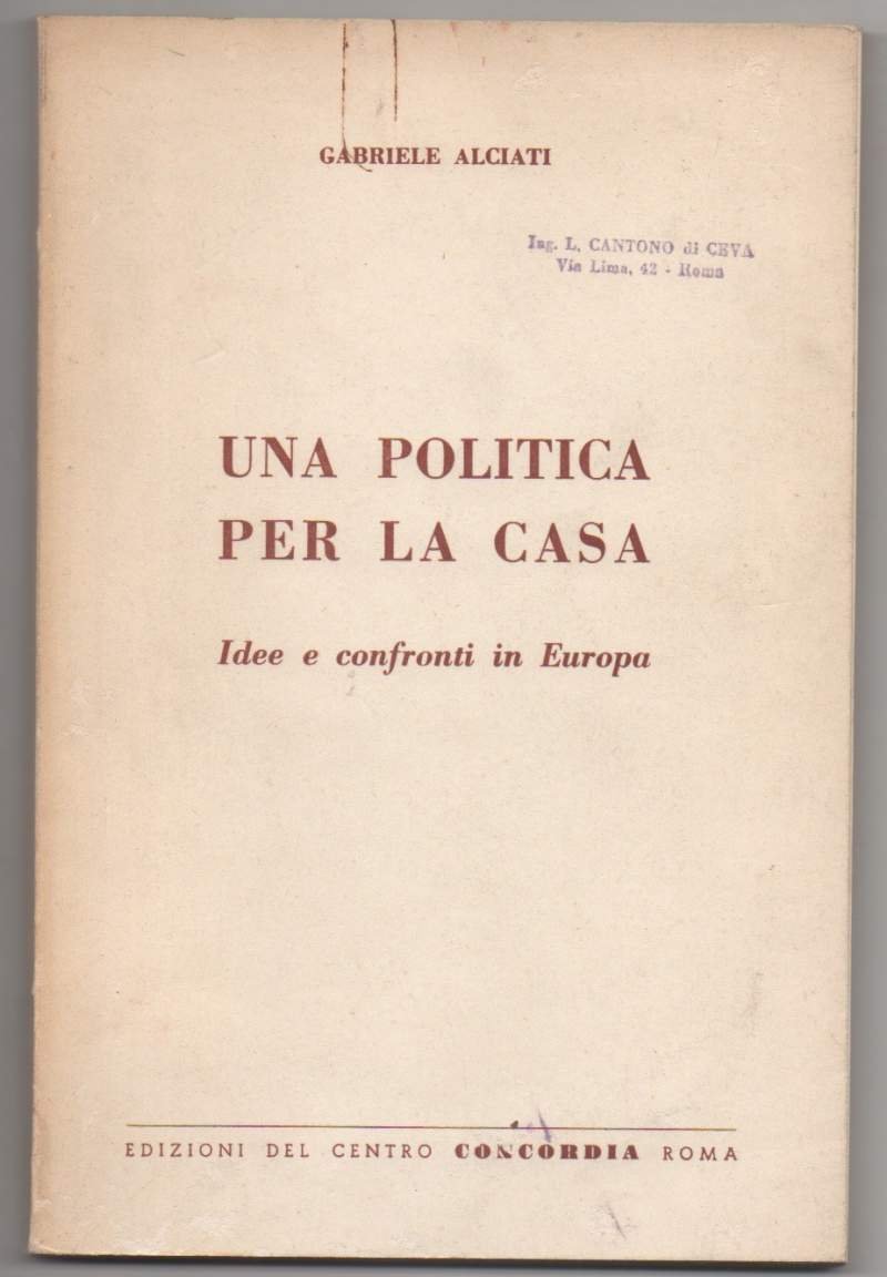 UNA POLITICA PER LA CASA Idee e confronti in Europa … | Immagine principale