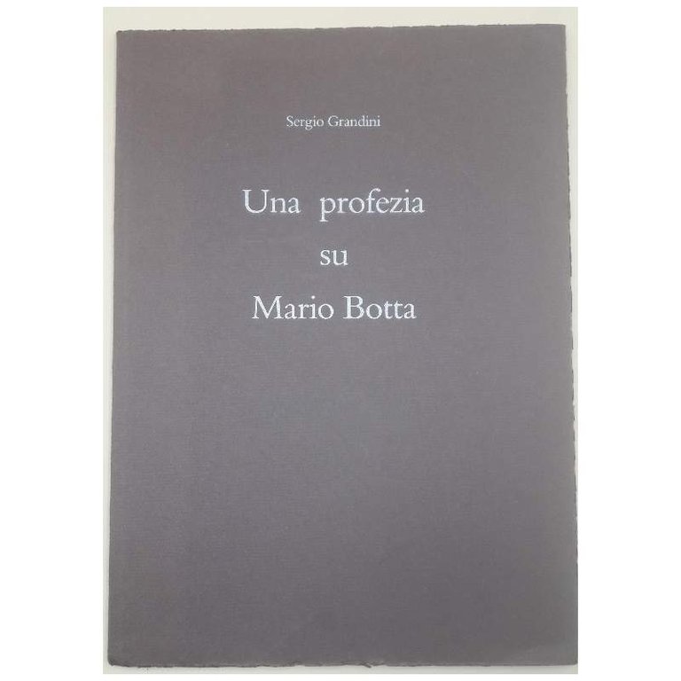 UNA PROFEZIA SU MARIO BOTTA(1995)