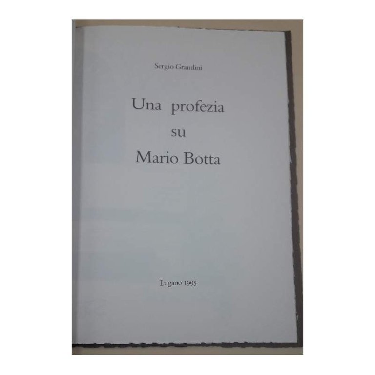 UNA PROFEZIA SU MARIO BOTTA(1995)