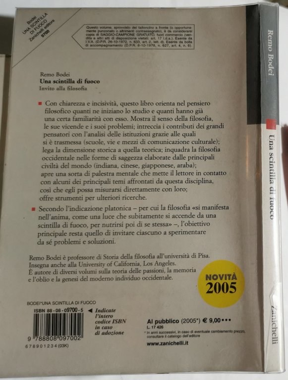 Una scintilla di fuoco - Invito alla filosofia