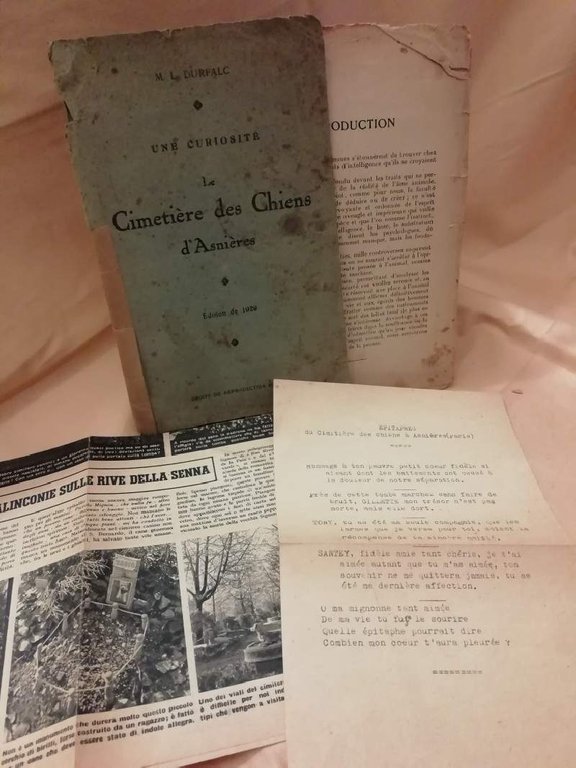 UNE CURIOSITE LE CIMETIERE DES CHIENS D'ASNIERES (1929)