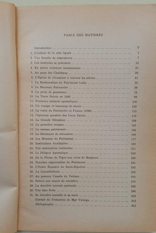 UNE VIE AU SERVICE DE L'ENGLISE S.B. MGR. JOSEPH VALERGA …