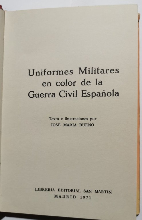 Uniformes Militares de la Guerra Civil Espanola