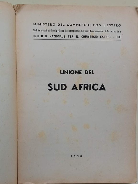 UNIONE DEL SUD AFRICA( 1958)