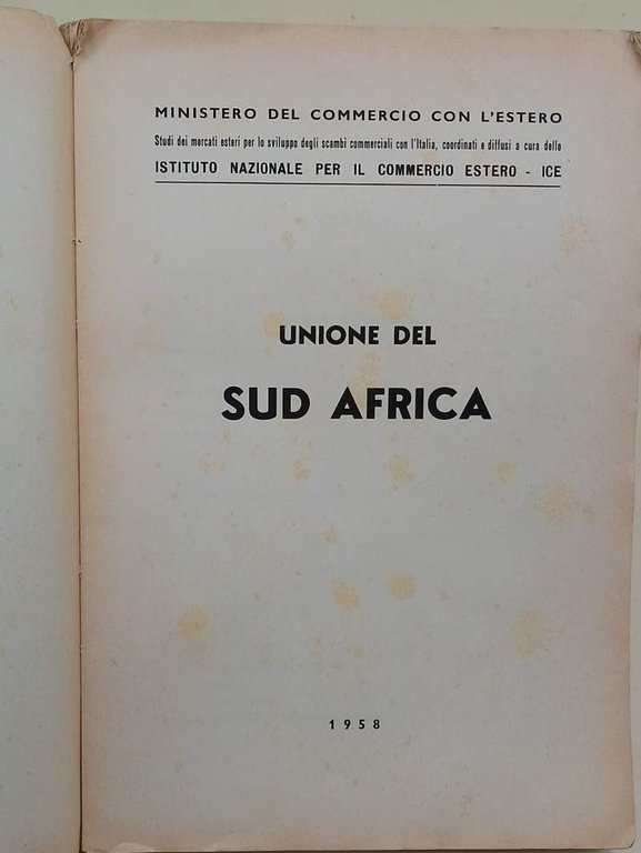 UNIONE DEL SUD AFRICA( 1958)