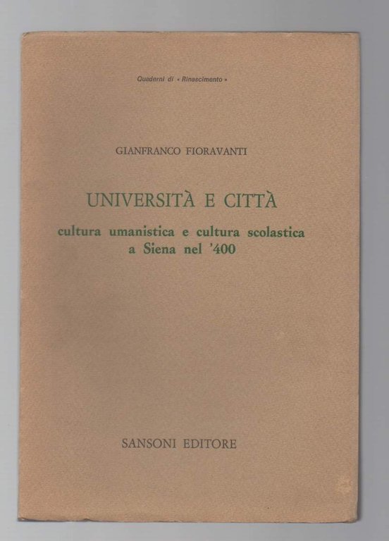 UNIVERSITA' E CITTA' cultura umanistica e cultura scolastica a Siena … | Immagine Gallery 2