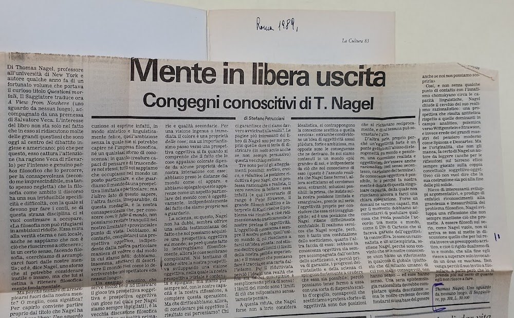 Uno sguardo da nessun luogo