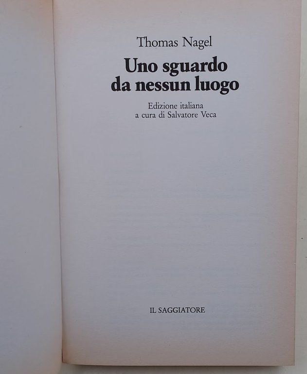 Uno sguardo da nessun luogo