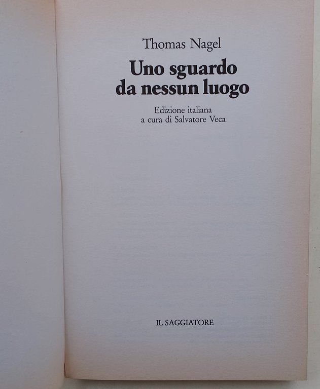 Uno sguardo da nessun luogo