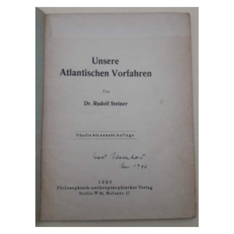 UNSERE ATLANTISCHEN VORFAHREN(1920)