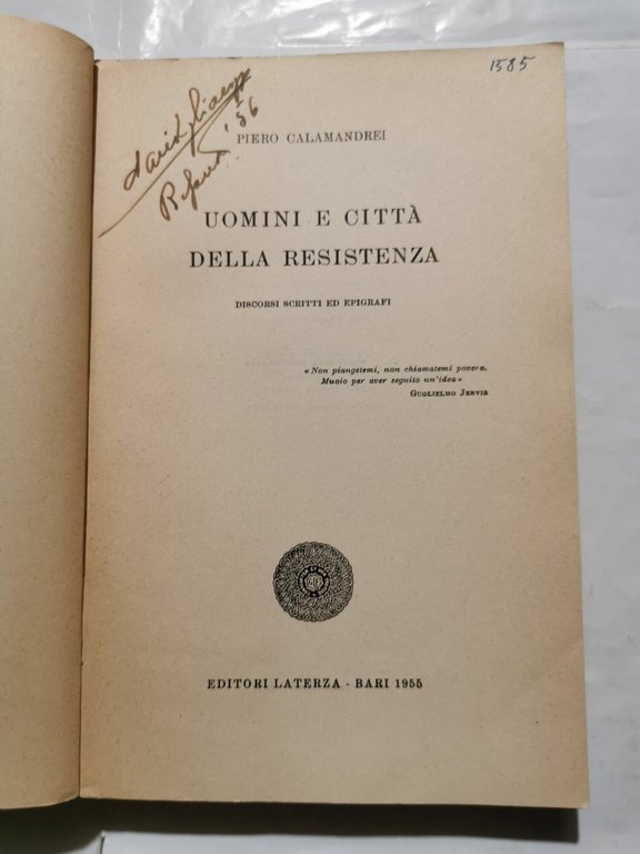 Uomini e città della Resistenza