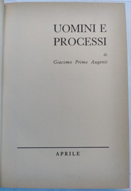 Uomini e processi