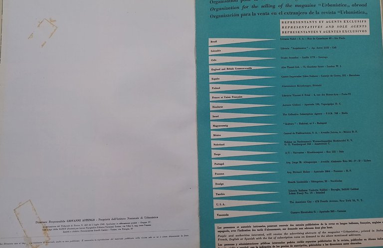 Urbanistica-Rivista trimestrale dell'Istituto Nazionale di Urbanistica n. 12 1953-Anno XXIII
