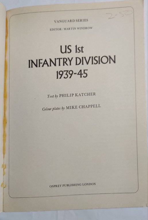 Us 1st Infantry Division 1939-45