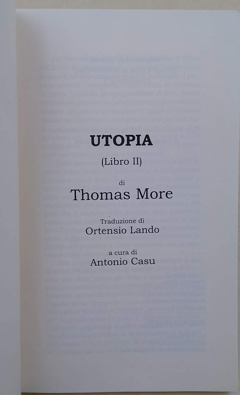 UTOPIA LIBRO II(2012)