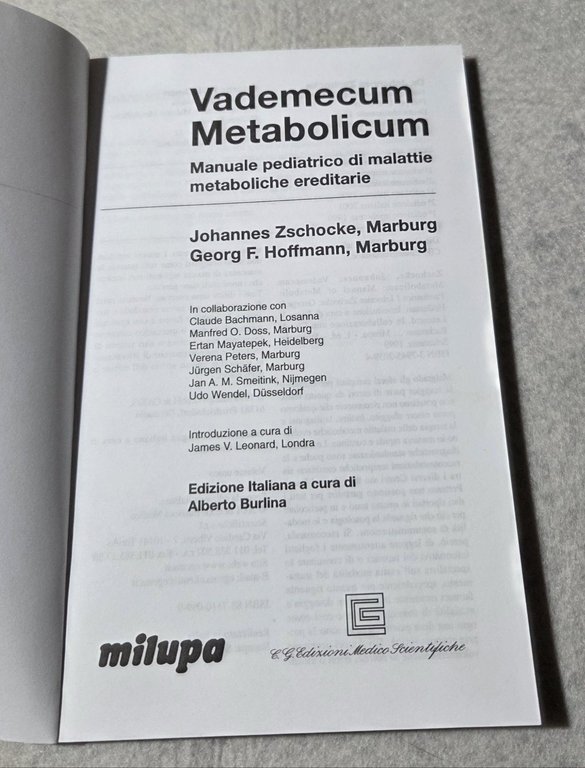 Vademecum metabolicum - Manuale pediatrico di malattie mataboliche ereditarie | Immagine Gallery 2