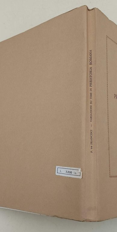 VARIAZIONI SUI TEMI DI PREISTORIA ROMANA(1974)