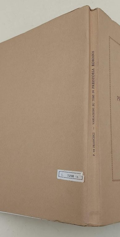 VARIAZIONI SUI TEMI DI PREISTORIA ROMANA(1974)