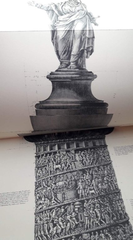 VEDUTA DELLE COLONNE ANTONINA E TRAJANA(1965)