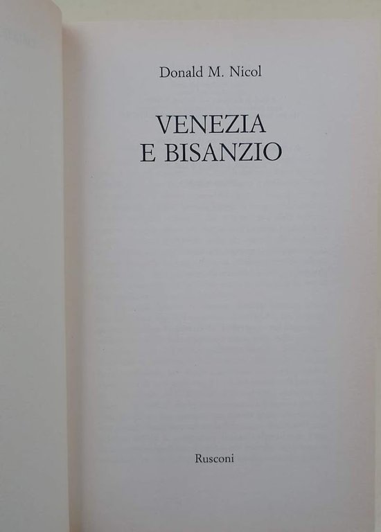 VENEZIA E BISANZIO(1990)