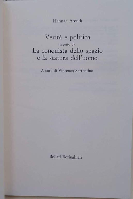 VERITA' E POLITICA (1995)