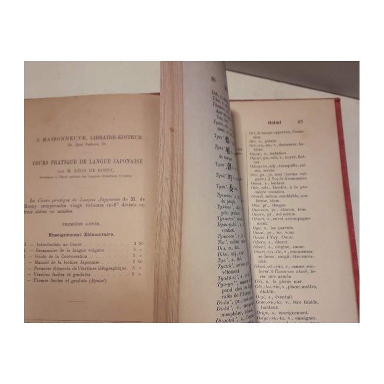 VERSIONS FACILES ET GRADUES EN LANGUE JAPONAISE VULGAIRE(1889)