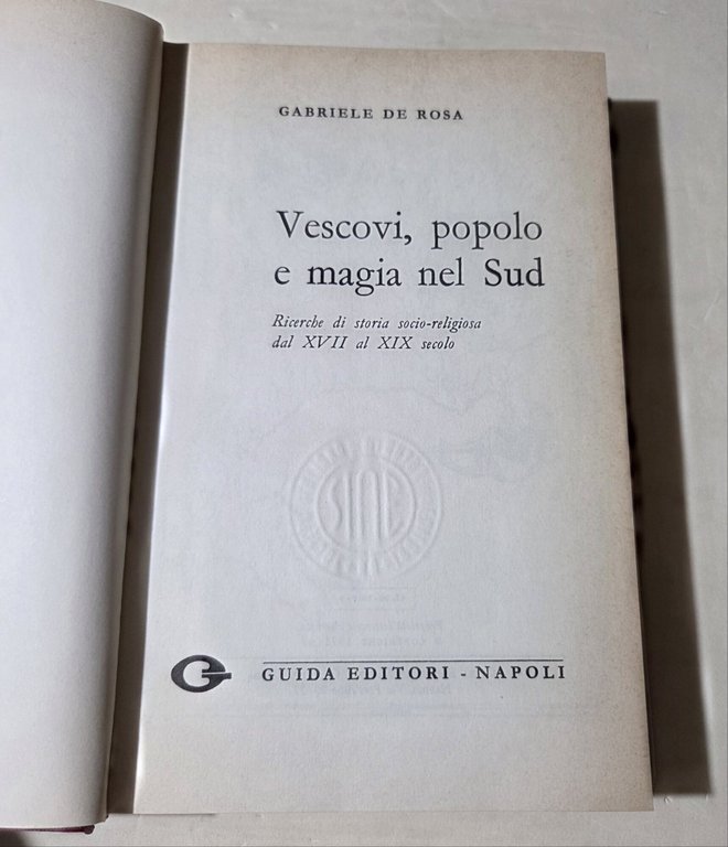 Vescovi popolo e magia nel Sud