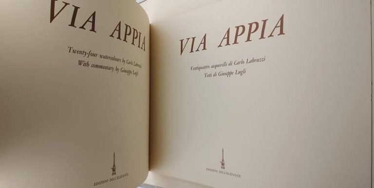 VIA APPIA-VENTIQUATTRO ACQUERELLI DI CARLO LABRUZZI(1967)