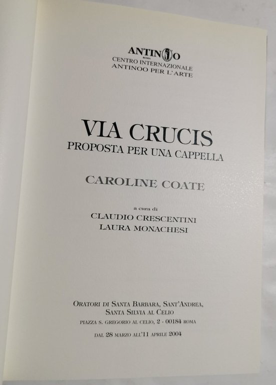 Via Crucis - Proposta per una cappella