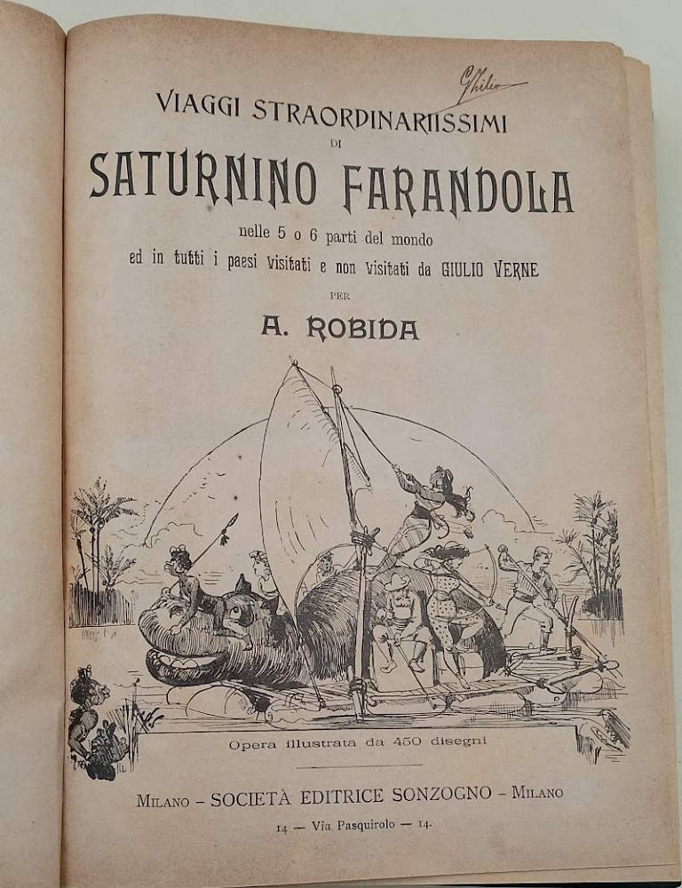 VIAGGI STRAORDINARIISSIMI DI SATURNINO FARANDOLA(1903)
