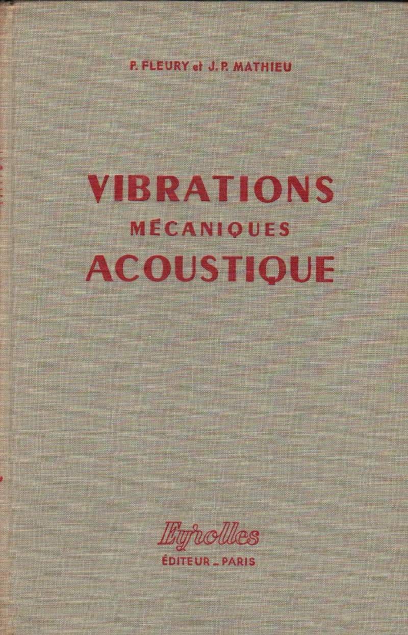 VIBRATIONS MECANIQUES ACOUSTIQUE (1962)