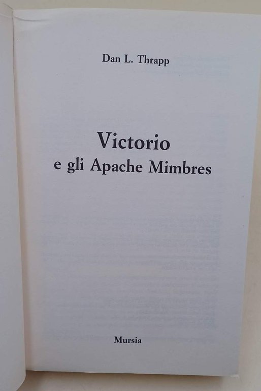 VICTORIO E GLI APACHE MIMBRES(1996)